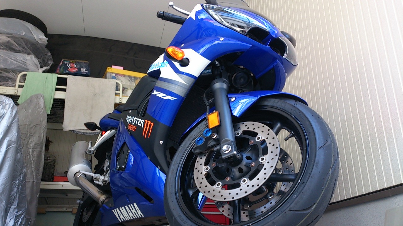 R6 車検とタイヤ交換 W ﾉno4